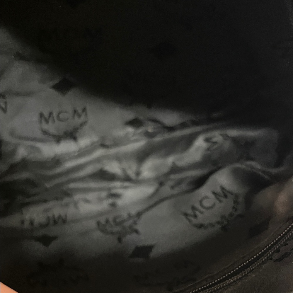 MCM Black Quilted Round Crossbody with Gold Hardware - Picture 8 of 9